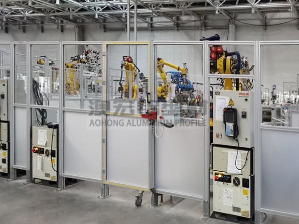 柔性屏生產(chǎn)線(xiàn)工業(yè)鋁型材圍欄