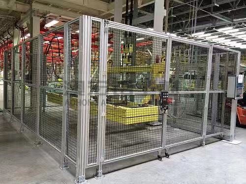 機(jī)械加工車(chē)間鋁型材設(shè)備隔離圍欄