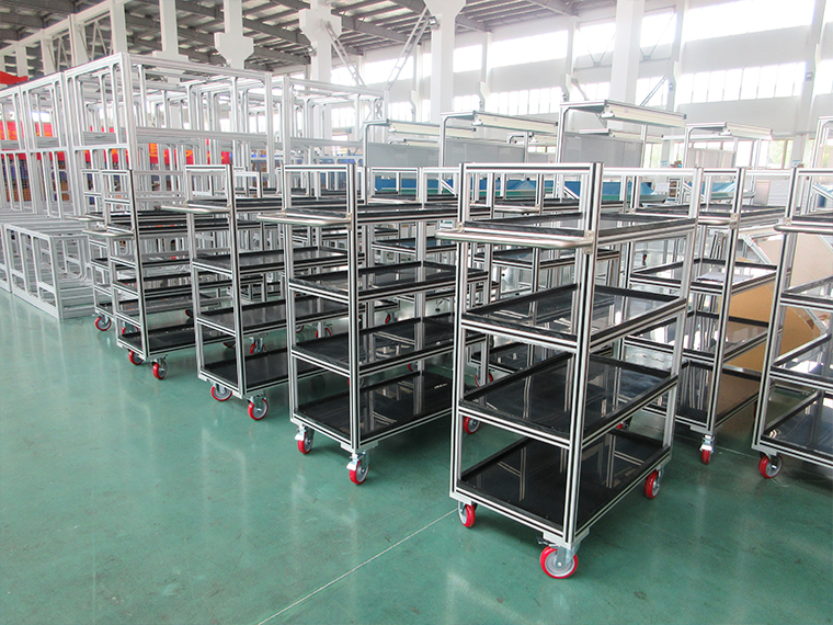 工業(yè)生產(chǎn)鋁型材架子安裝如何提升精度？-澳宏工業(yè)鋁型材